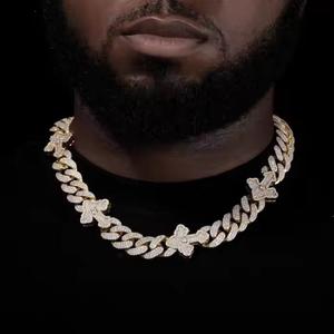 Fashion Trend 925 <b>Silver</b> VVS Moissanite Diamond <b>Necklace</b> Full Diamond Men's Hip Hop Cuban <b>Necklace</b> Jewelry - Product Image 2