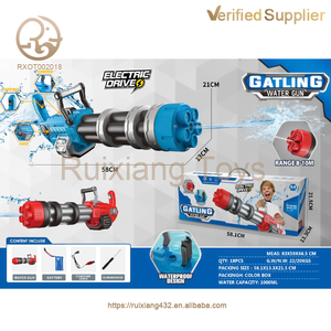 ปืนฉีดน้ำไฟฟ้าแบบ Gatling ขนาดใหญ่ ขายส่ง ของเล่นปืนฉีดน้ำสำหรับเด็ก เล่นสนุกกลางแจ้งในช่วงฤดูร้อน สำหรับเทศกาลน้ำ - Product Image 4