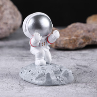 Support de téléphone universel en résine, pour astronaute, Articles décoratifs et créatifs, avec pied fendu, Kung Fu