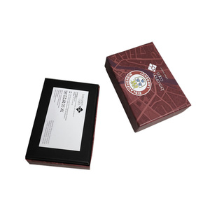 Tùy chỉnh cao cấp sang trọng hộp giấy cứng nhắc bao bì các tông với nắp có thể tháo rời cơ sở cho Hộp Quà Tặng thủy tinh in nổi - Product Image 3