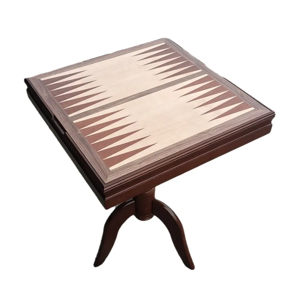 Gloednieuw Ontwerp Klassieke Drie In Een Schaken Tafel High-End Luxe Handgemaakte Backgammon Tafel