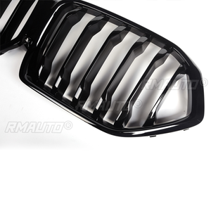 สำหรับ BMW X6 G06 X6M 2020 2021 2022 กระจังหน้ารถยนต์ กระจังคู่ทรงสปอร์ต แบบเส้นคู่ สีดำเงา อุปกรณ์ตกแต่งรถยนต์ - Product Image 4