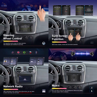 Radio de coche Podofo de 7 pulgadas con Android, 2+64GB, CarPlay inalámbrico, Android Auto para Renault Spring/Dacia Logan/Duster 2012-2017, GPS, WiFi