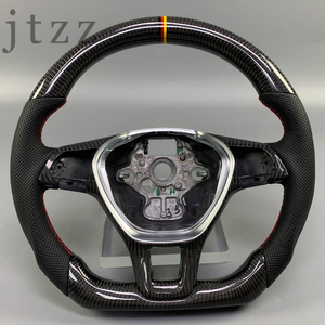 Volante Compacto de Fibra de Carbono, Diseño que Ahorra Espacio para Volkswagen <span class=keywords><strong>Jetta</strong></span> Mk7/Mk8, Volante de Nuevo Diseño - Product Image 1