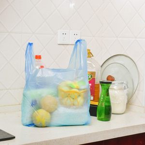 ถุงเสื้อยืด PE ย่อยสลายได้ ขนาด 12x20 นิ้ว พร้อมหูหิ้ว สำหรับธุรกิจและร้านอาหาร - Product Image 4