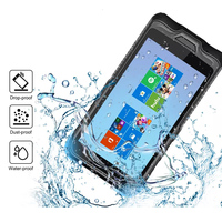 Colector de datos de computadora móvil portátil con sistema Windows de 6 pulgadas Tablet PC con escaneo de código de barras 2D PDA resistente con gatillo
