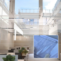 Película de Seguridad Transparente para Ventanas de Edificios de 2 mm, Anti-Rotura, Tinte de Seguridad para Vidrio Arquitectónico, Protección Transparente para Oficinas Comerciales