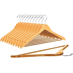 Perchas De Madera a testa tonda campione gratuito di vendita calda di fascia alta per i vestiti - Product Image 1