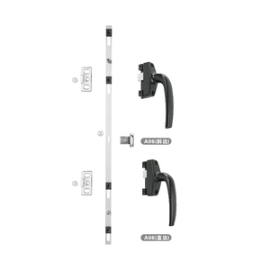 Nhôm zincy hợp kim cửa sổ khóa xử lý hai điểm khóa hệ thống phần cứng cho cửa sổ khuôn cửa sổ - Product Image 2