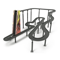 Professionnel grande taille bloc labyrinthe marbre flipper course course labyrinthe balle bricolage piste billard marbre course ensemble de course