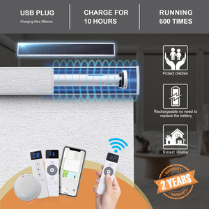 Tenda a Rullo di Alta Qualità per Finestra a Doppio Strato Giorno e Notte, Tende a Rullo Motorizzate Elettriche Intelligenti - Product Image 4