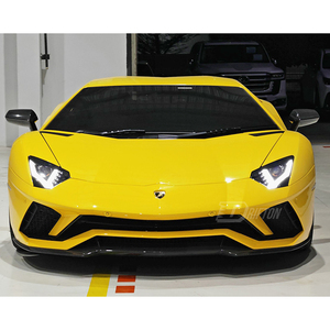 Alerón delantero de fibra de carbono seca para Lamborghini Aventador S LP740 estilo OEM 2016-2021 - Product Image 2