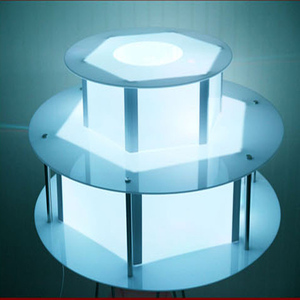 Thương Mại 3 Hai Lớp Nhựa LED Sô Cô La Đài Phun Nước Cơ Sở - Product Image 4