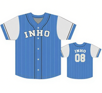 Maillot de baseball personnalisé, uniforme de match respirant en polyester anti-humidité, vente en gros pour jeunes et adultes avec short et logo