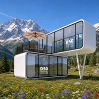 Maison préfabriquée Apple Cabin, capsule spatiale modulaire, hébergement touristique D50