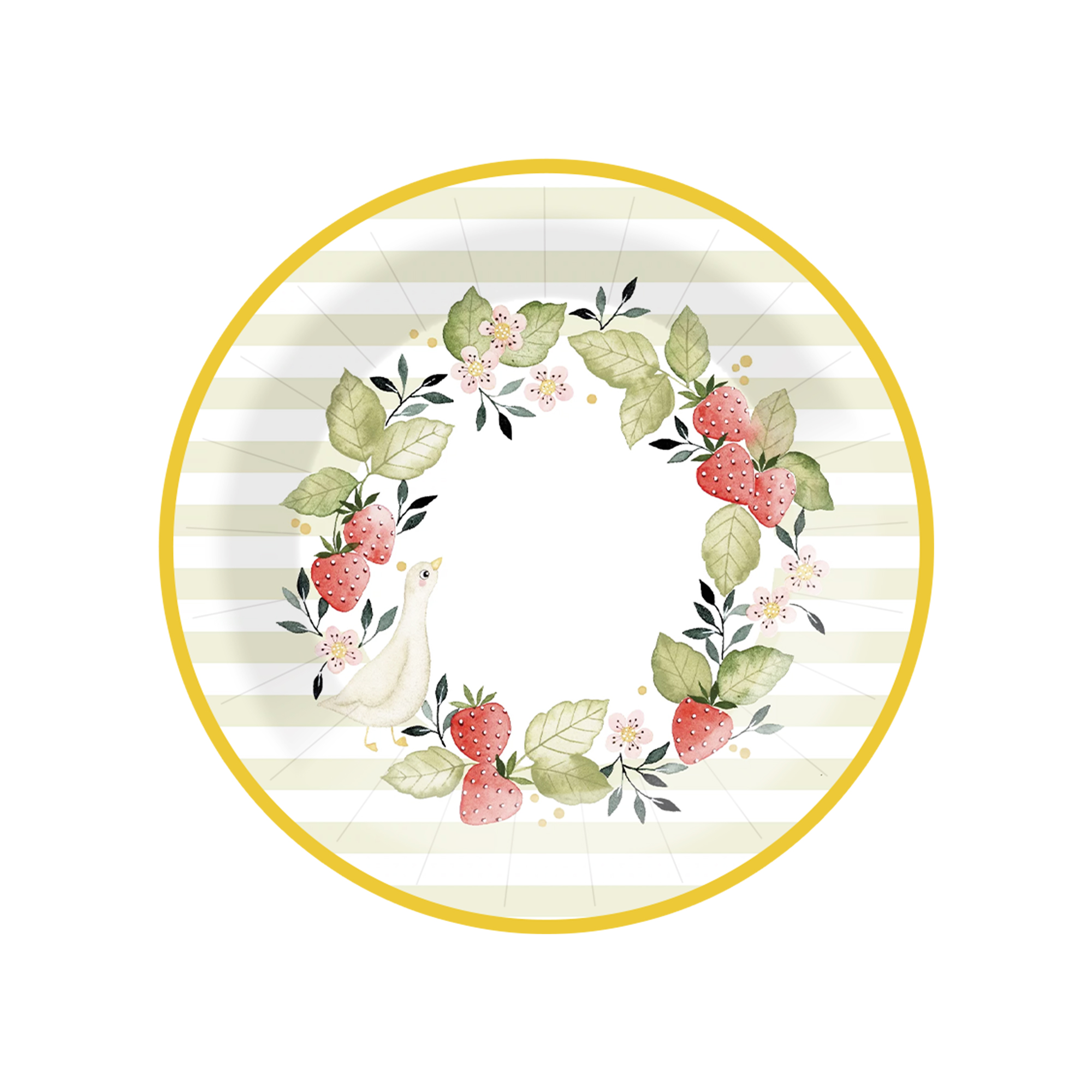 Plato de papel de 9 pulgadas * 8 unidades