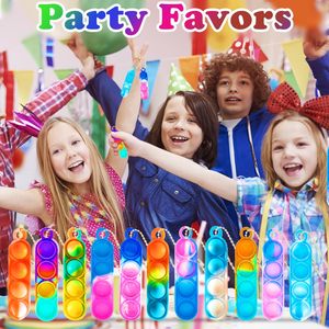 Porte-clés <span class=keywords><strong>Pop</strong></span> <span class=keywords><strong>It</strong></span> Simple Dimple, jouet anti-stress, idéal pour les jeux de team building, les récompenses en classe et les sacs cadeaux - Vente flash - Product Image 3