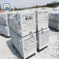 Bloc de mur de soutènement en granit extérieur de conception moderne 40x40 G603, nouveau style de pierre extérieure avec finition de surface fendue