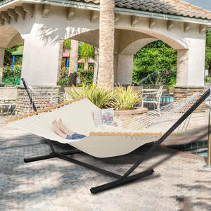 Soporte para hamaca Heavy Duty 440 LBS Capacidad 2 personas 1 Bolsa de transporte Marco de hamaca de acero para interiores y exteriores Soporte para hamaca - Product Image 5