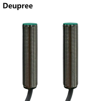 Capteur de proximité inductif Deupree DPLS-C12-P02 M12 à montage encastré, sortie NPN normalement fermée, DC trois fils, câble de 2 m, automatisation 2 mm