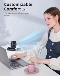 Ventilador de Mano Recargable, Ventilador Portátil con Soporte, Mini Ventilador Plegable - Product Image 2