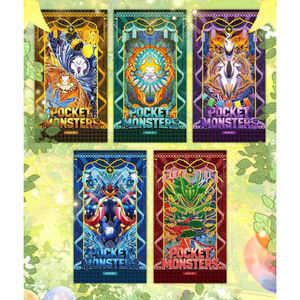 Cartes Pokémon de collection MS Rares de haute qualité 1.0 <span class=keywords><strong>Pikachu</strong></span> Eevee Fan Art Blind Box Cadeau Jouet Jeu de société Booster Scellé - Product Image 5