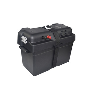 Caja de batería solar inteligente portátil de plástico negro de 12V JAVA IP65 resistente al agua con control Lifepo4 protección de alto nivel para acampar - Product Image 5