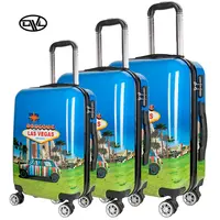 OEM Профессиональный Мульти-образный различные размеры и печать ABS pc Детский чемодан на колесиках детский дорожный Багаж
