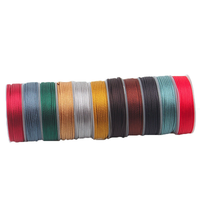 Bracelet tissé à la main de 2 mm, brins de nylon haute ténacité, cordon, fil, fil à tricoter, fabrication de bijoux, corde tressée DIY