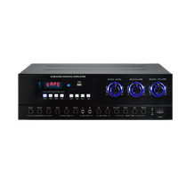 Système audio karaoké HiFi 2 canaux pour la maison, en alliage d'aluminium métallique, réponse en fréquence 20Hz-20KHz, amplificateur de puissance 180W RMS pour KTV