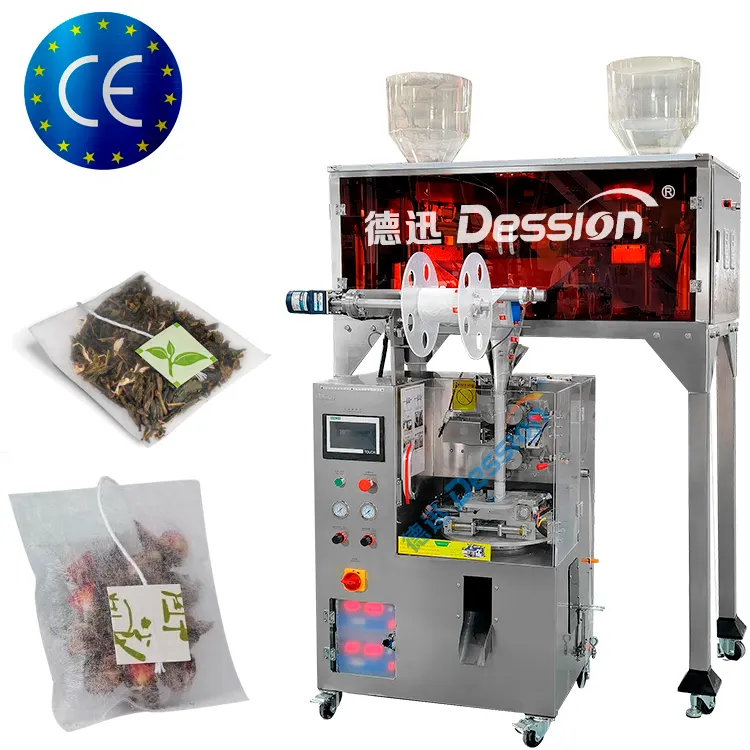 EU Certification Automatic Small Nylon Mesh Tea Bag Packing Machine Tea Leaves Flat Tea Bag Packing Machine