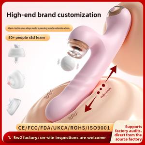 Lèche-langue télescopique personnalisé pour femmes avec fonctions de succion et de claquement électriques puissantes - Product Image 2