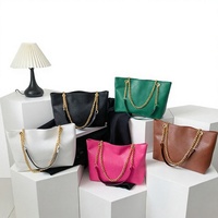 Sac à rabat classique d'été pour femme avec chaîne en cuir PU, doublure en polyester, fermeture éclair - Sac à main décontracté et tendance