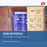Liant acrylique en émulsion, matière première pour adhésifs d'étiquetage de bouteilles de bière et de boissons, améliorant la tenue et la résistance à l'eau