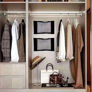 Schwarzes PVC-Elastisches Netz-Aufbewahrungsset für Wohnzimmer & Fahrzeug Muttermilch-Aufbewahrungsbeutel Faltbar - Product Image 6