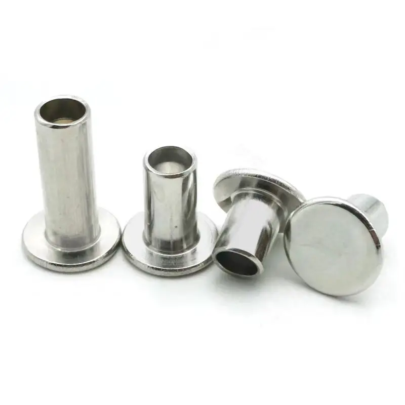 Rivets semi-tubulaires en acier inoxydable/aluminium/cuivre/acier/laiton de haute qualité