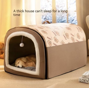 Neues meist verkauftes Hunde-und Katzen bett, warmes Haustier bett mit abnehmbarer und wasch barer Funktion, das das ganze Jahr über für Haustiere geeignet ist. - Product Image 1