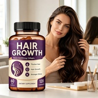Capsules de compléments alimentaires pour la peau, les cheveux et les ongles des adultes, très vendues, pour la croissance des cheveux
