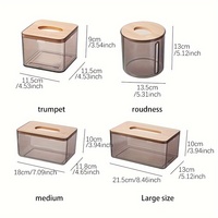 Boîte à mouchoirs élégante de style américain avec couvercle en bambou, support de rangement pour serviettes, fait main, portable, décoration pour la maison, le bureau, la salle de bain, TANGIBLE ZX2072