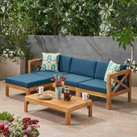 Ensemble de canapés modernes pour sièges de salon Décoration de la maison Cadre en bois massif, coussins amovibles, OEM disponible