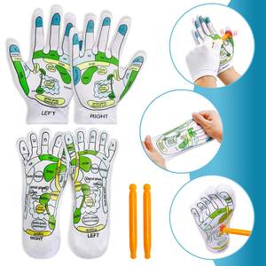 Échantillon gratuit quantité minimale de commande bas vente en gros médecine traditionnelle chinoise Point d'acupuncture thérapie <span class=keywords><strong>pieds</strong></span> SPA messagerie réflexologie chaussettes - Product Image 2