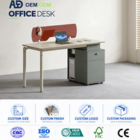 Bureau de travail modulaire de haute qualité avec panneaux de séparation et tiroirs pour personnel de bureau, table de bureau pour employés, mobilier de bureau en gros