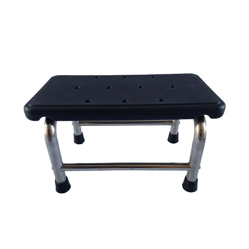 เก้าอี้สตูลชั้นเดียวสีดำ (ประกอบแล้ว)