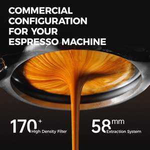 Cafetera <span class=keywords><strong>Espresso</strong></span> CAFELFFE MK-902, 20 Bares, Acero Inoxidable, Potente Espumador de Leche, Latte/Cappuccino, Café Caliente/Frío, 1.5L, 1350W - Product Image 2