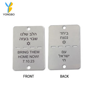 منتج جديد بالجملة: قلادة معدنية على شكل علامة الكلب من الفولاذ المقاوم للصدأ بتصميم 'ارسلهم إلى المنزل' للنساء والرجال في إسرائيل - Product Image 2