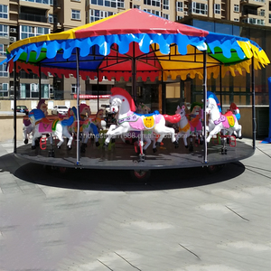 <strong>Merry</strong> <strong>Go</strong> <strong>Round</strong> Amusement Park Children and Adults Playground Horses Carousel Ride for Sale Kids Outdoor - Product Image 2