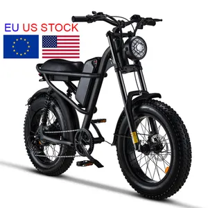 Sepeda listrik hibrida untuk dewasa, sepeda listrik dengan baterai bantu dioperasikan, sepeda listrik, sepeda e-bike ban lemak 1000w 48v