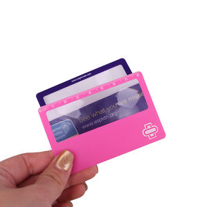 프로모션 프레 넬 렌즈 돋보기 렌즈 카드 PVC 책갈피 돋보기 신용 카드 돋보기 - Product Image 5
