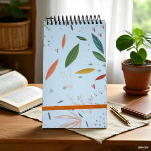 Vente de gros Carnet de notes de couverture en papier kraft avec logo personnalisé Grille de carnet de notes à spirale pour étudiant avec bobine dorée - Product Image 6