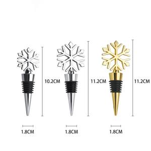 Tapón de vino tinto TPE con forma de flores de nieve de aleación de Zinc de alta calidad al por mayor - Product Image 5